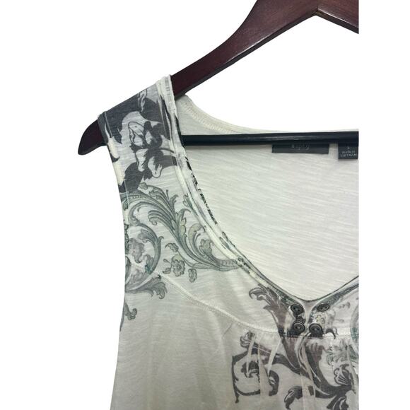 APT 9 Women’s Tank Top Large Y2K Floral Fairy Studded Embellished Whimsigoth - Picture 4 of 7